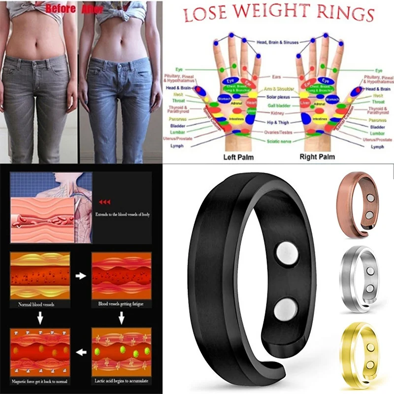 Magnetic Couple Rings Healthcare Weight Loss Anti Snoring Device Women's Ring Slimming Stimulating Acupoints Gallstone Jewelry
Magnetic Couple Rings Healthcare Weight Loss Anti Snoring Device Women's Ring Slimming Stimulating Acupoints Gallstone Jewelry