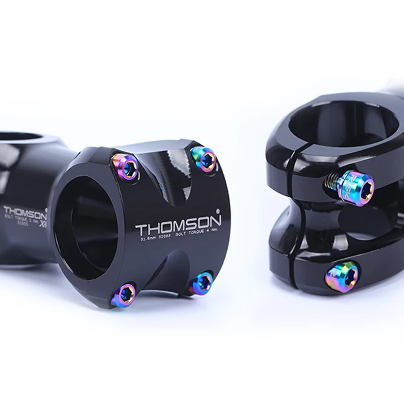 RISK Titanium Alloy Bicycle Stem Bolt 6pcs M5x20mm Mountain Bike Ultralight Stem Screw With Washer Gasket 4 Colors Bolts Parts
RISK Titanium Alloy Bicycle Stem Bolt 6pcs M5x20mm Mountain Bike Ultralight Stem Screw With Washer Gasket 4 Colors Bolts Parts