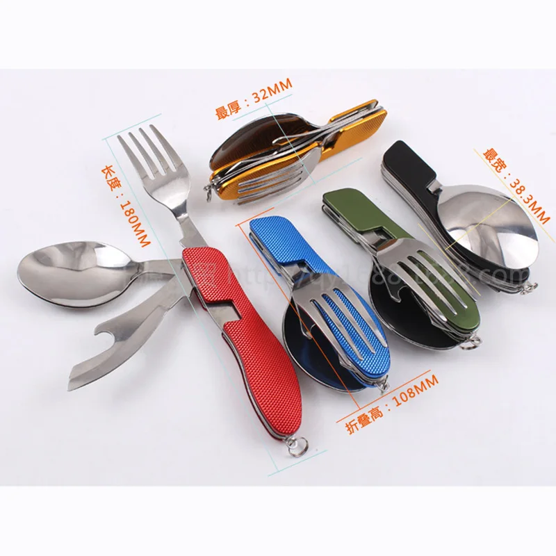Spoon Fork Knife 3 in 1 Folding Stainless Steel Cutlery Outdoor Camping Picnic Tableware @
Spoon Fork Knife 3 in 1 Folding Stainless Steel Cutlery Outdoor Camping Picnic Tableware @