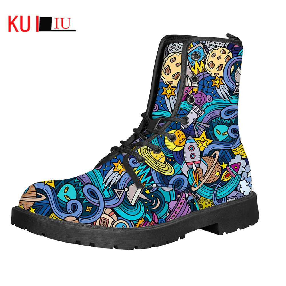 KUILIU Women Boots Low Heels Shoes Woman Abstract Cartoon Galaxy Space Vintage Pu Leather Autumn Warm high Snow Boots Dropship
KUILIU Women Boots Low Heels Shoes Woman Abstract Cartoon Galaxy Space Vintage Pu Leather Autumn Warm high Snow Boots Dropship