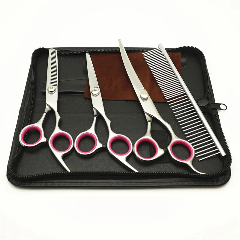 

Pet Grooming Scissors Set Stainless Steel Pet Trimmer Kit Used for Dog Cat and More Pets Cutting Scissors,Thinning Shear