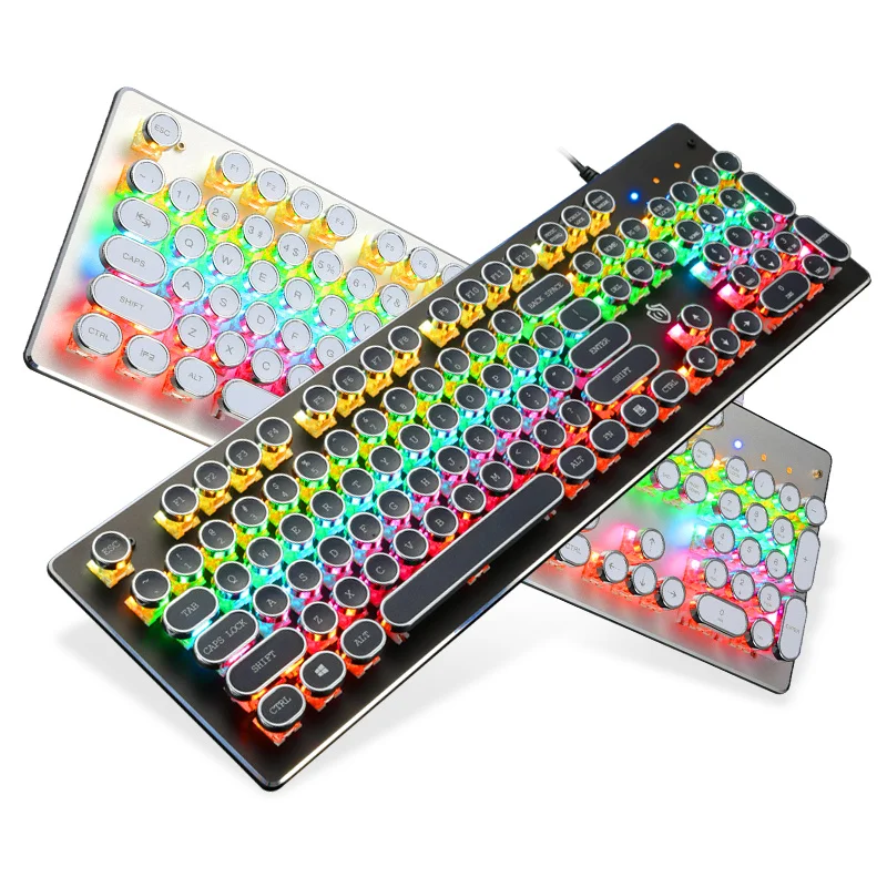 Steampunk Mechanica d 104 Keys RGB Backlit USB Wired For Professional Keyboard Gamer Notebook PC Gaming
Steampunk Mechanica d 104 Keys RGB Backlit USB Wired For Professional Keyboard Gamer Notebook PC Gaming