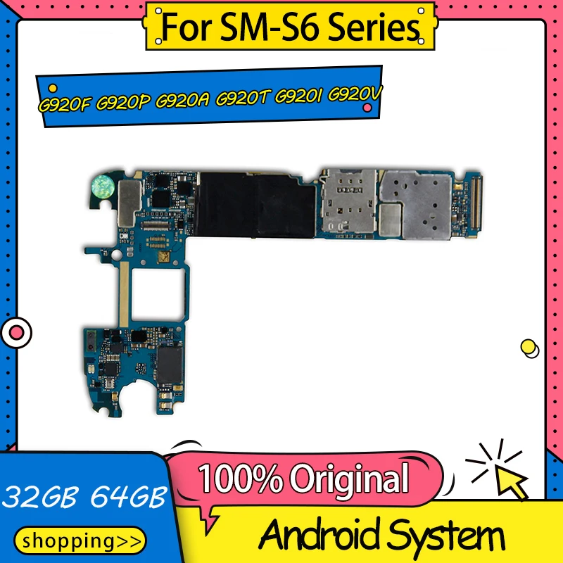 Материнская плата для Samsung Galaxy S6 материнская G920F G920P G920A G920T G920I G920V с системой