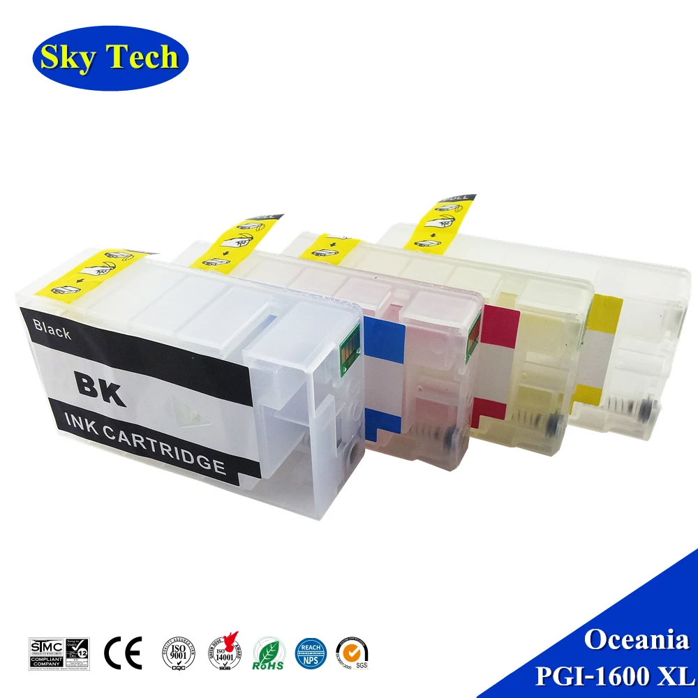 Refillable Ink Cartridge For PGI1600 , PGI-1600 XL For Canon MAXIFY MB2060 MB2160 MB2360 MB2760 , With ARC Chip
Refillable Ink Cartridge For PGI1600 , PGI-1600 XL For Canon MAXIFY MB2060 MB2160 MB2360 MB2760 , With ARC Chip