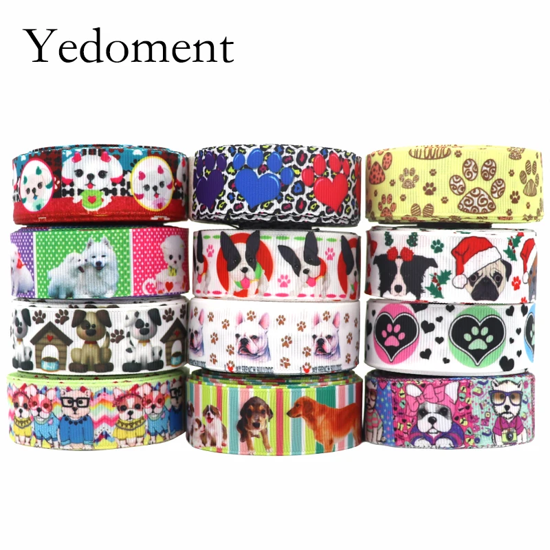 10 yards 7/8" (22mm) dog printed grosgrain ribbon cute animals ribbon hair accessories 10 yards Y2020091802
10 yards 7/8" (22mm) dog printed grosgrain ribbon cute animals ribbon hair accessories 10 yards Y2020091802