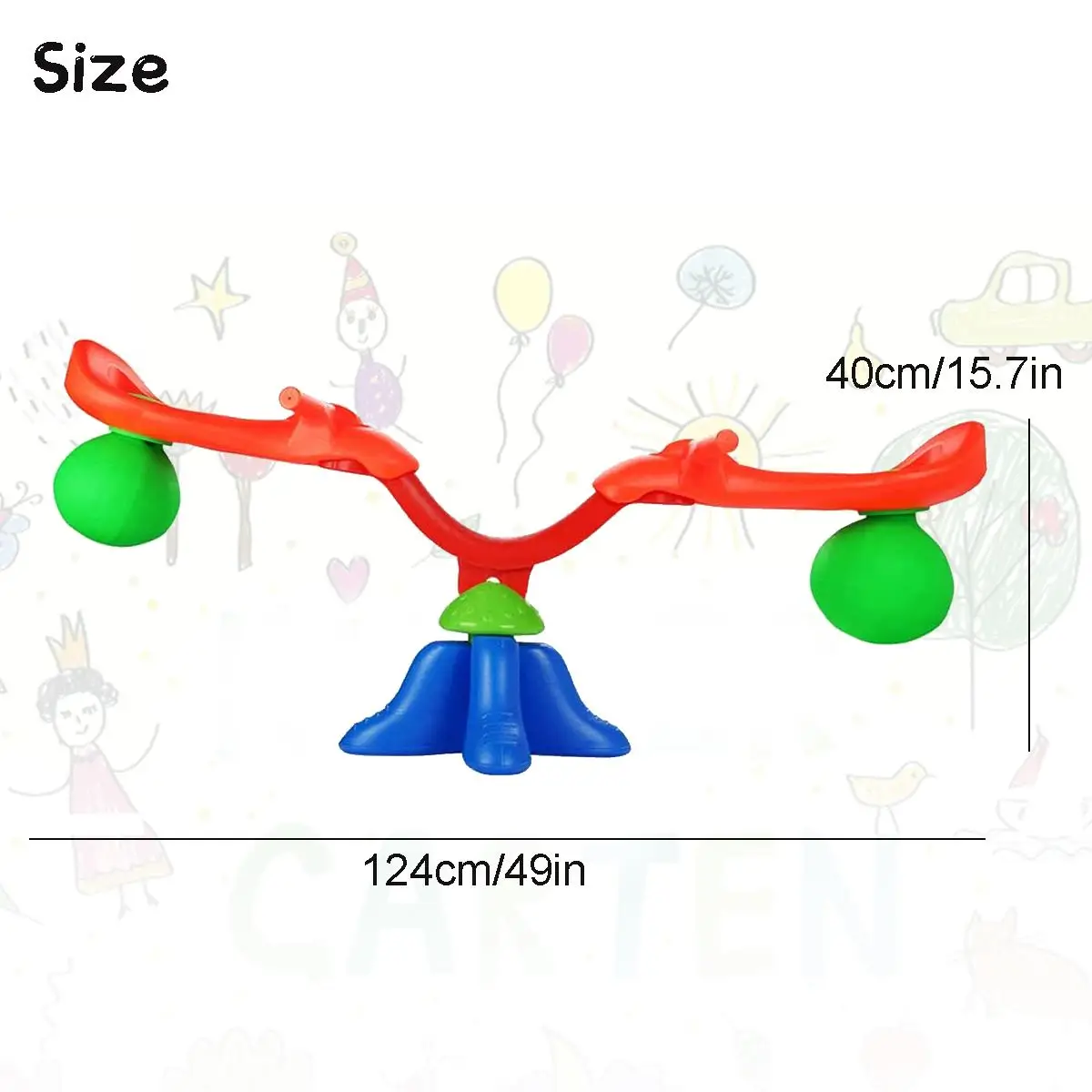 NEW Bubble Seesaw spins 360 degrees With Easy-Grip Handles Playground Equipment Outdoor Fun Toys
NEW Bubble Seesaw spins 360 degrees With Easy-Grip Handles Playground Equipment Outdoor Fun Toys