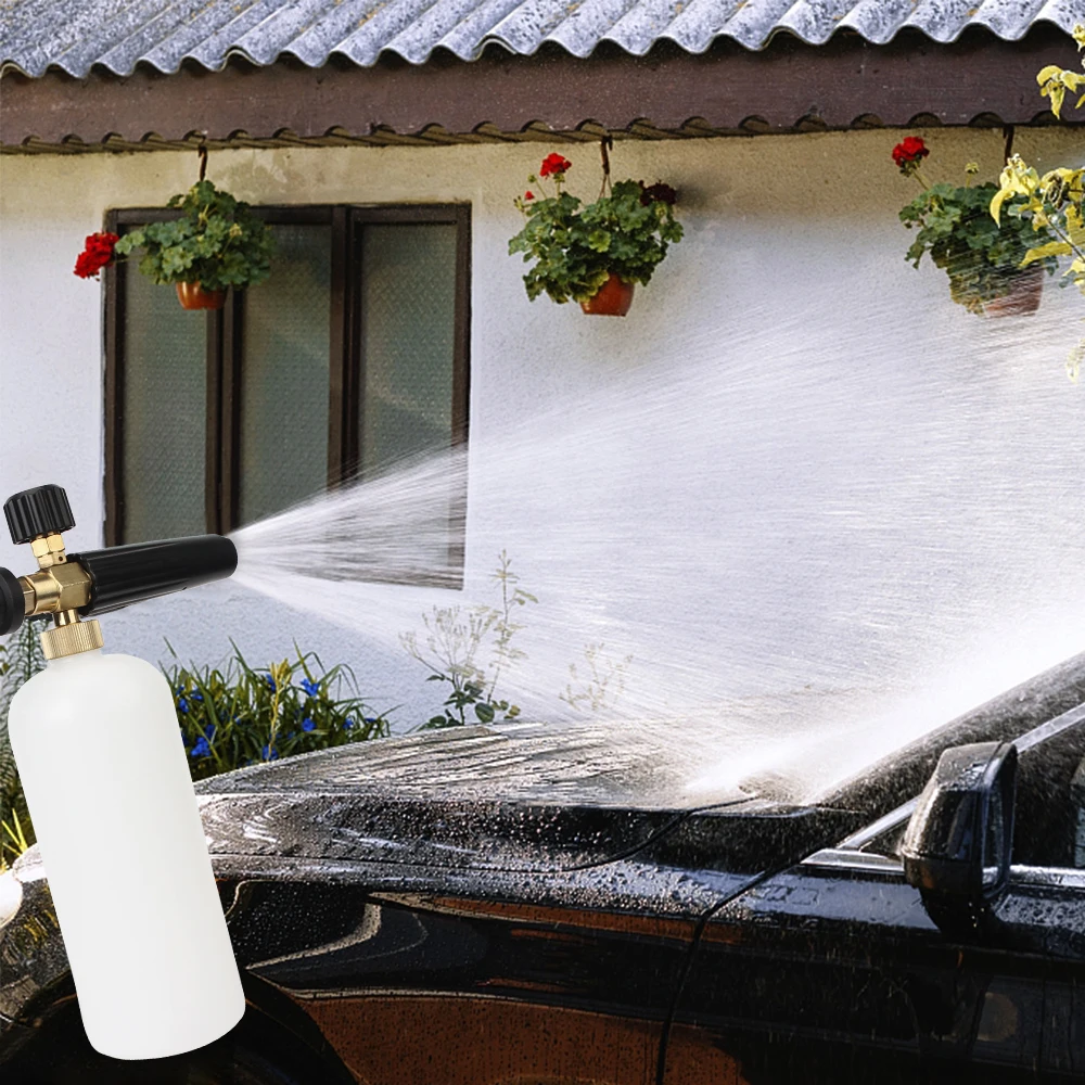 For Karcher K2 K3 K4 K5 K6 K7 High Pressure Washer 1L Snow foam lance Adjustable Sprayer Nozzle Car Soap Foam Generator
For Karcher K2 K3 K4 K5 K6 K7 High Pressure Washer 1L Snow foam lance Adjustable Sprayer Nozzle Car Soap Foam Generator