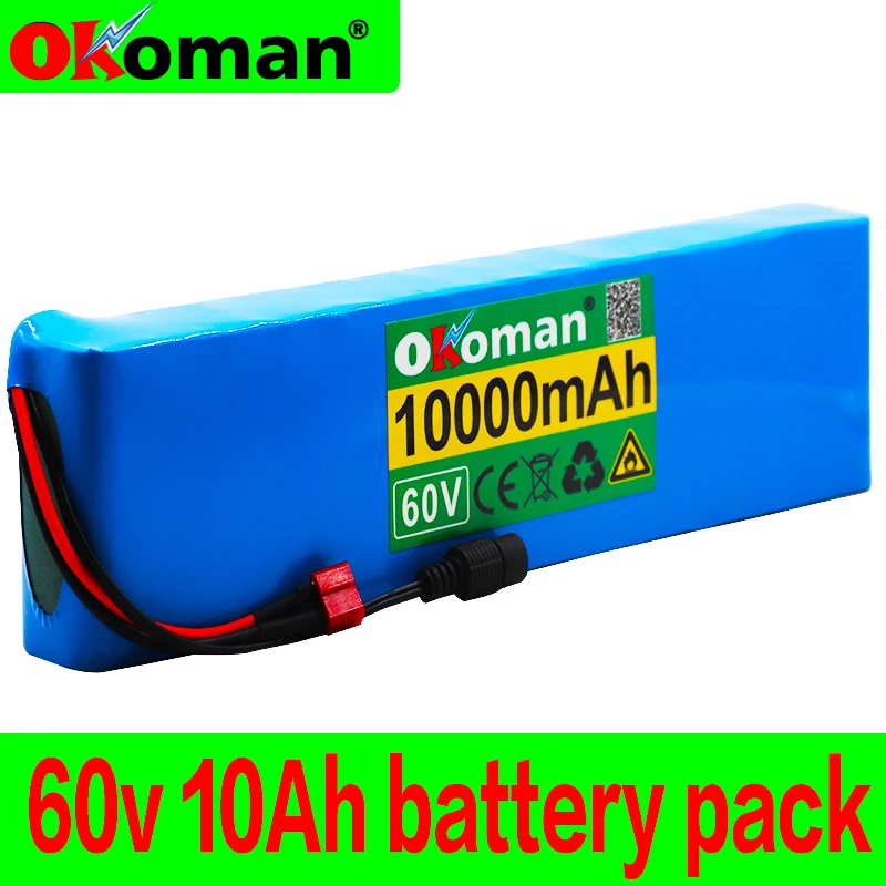 60V 10AH 1000W литий ионный аккумулятор 67 2 V 10000mAh для электрического велосипеда