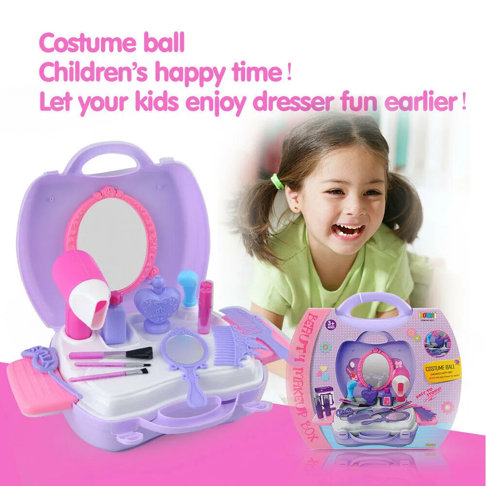 Funny Make Up Toy Kit Kids Gift Fashion ABS Cosmetic Tool Princess Pretend Role Play Simulation Suitcase Educational Assortment
Funny Make Up Toy Kit Kids Gift Fashion ABS Cosmetic Tool Princess Pretend Role Play Simulation Suitcase Educational Assortment