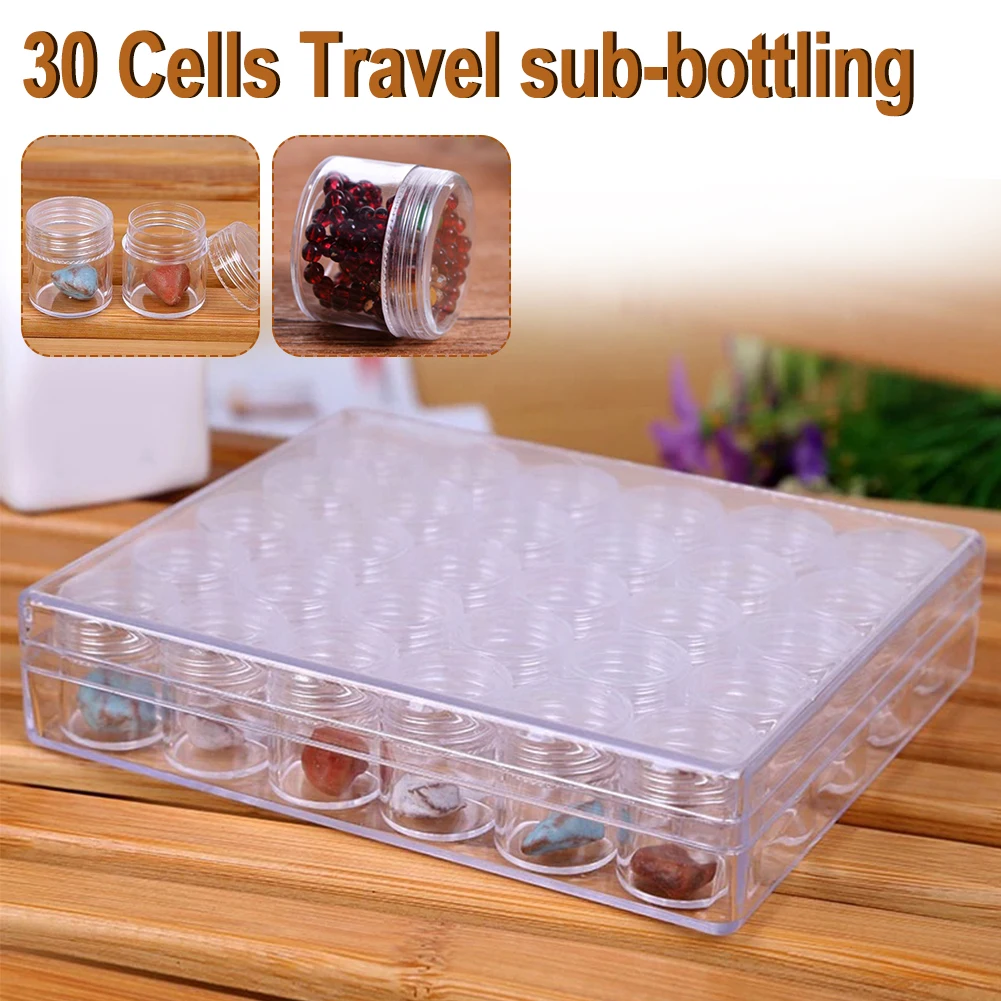 30pc/set Plastic Craft Hobby Round Clear Container Box Bead Glitter Jar Storage Cosmetic Cases Travel Outfit Home Accessories
30pc/set Plastic Craft Hobby Round Clear Container Box Bead Glitter Jar Storage Cosmetic Cases Travel Outfit Home Accessories