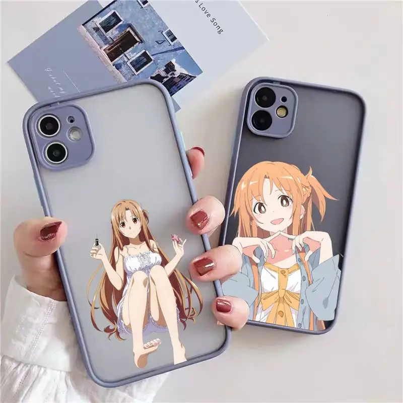Yuuki Asuna Sword Art Online чехол для телефона iphone 13 12 11 xr xs x 7 8 pro max светло-серый мягкий силиконовый прозрачный чехол из ТПУ
Yuuki Asuna Sword Art Online чехол для телефона iphone 13 12 11 xr xs x 7 8 pro max светло-серый мягкий силиконовый прозрачный чехол из ТПУ
