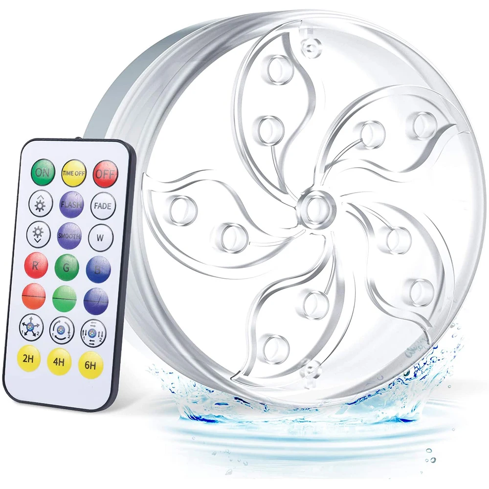 Remote Controlled IP68 Water-Proof RGB-LED Submersible Lights Pool Lamp Underwater For Vase Bowl Fish Tank Wedding Decoration
Remote Controlled IP68 Water-Proof RGB-LED Submersible Lights Pool Lamp Underwater For Vase Bowl Fish Tank Wedding Decoration