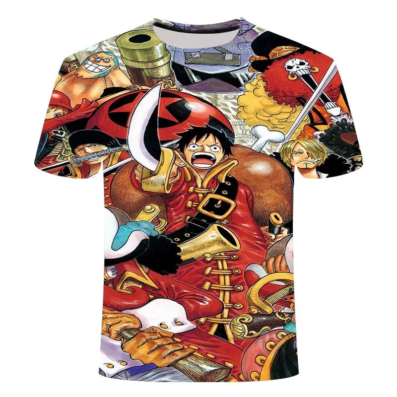 2020 summer t-shirt 3D Japanese anime Luffy shirts fashion beach casual Harajuku style short-sleeved t-shirt 
2020 summer t-shirt 3D Japanese anime Luffy shirts fashion beach casual Harajuku style short-sleeved t-shirt