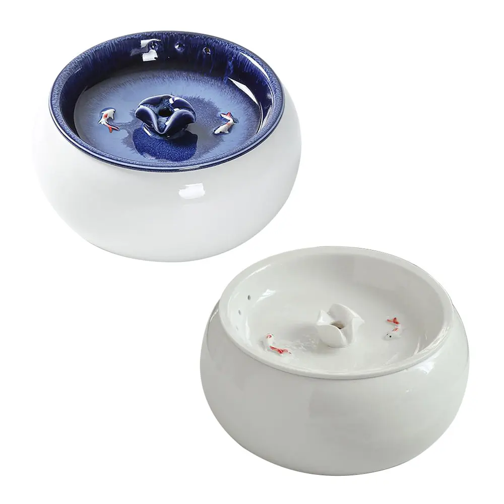 1.5L Cat Water Fountain Automatic Pet Cat Ceramic Drinking Dispenser Fountain USB Cabble Ultra Quiet For Cats Blue White US EU
1.5L Cat Water Fountain Automatic Pet Cat Ceramic Drinking Dispenser Fountain USB Cabble Ultra Quiet For Cats Blue White US EU