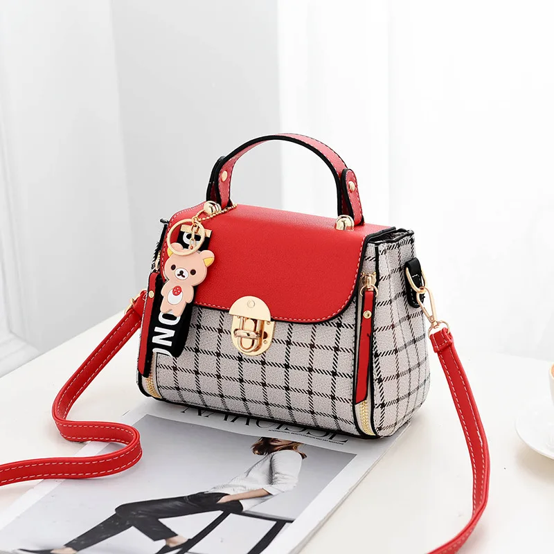 Handbag women's bag 2020 new Korean version Plaid straddle small square Bag Fashion Shoulder Bag trend
Handbag women's bag 2020 new Korean version Plaid straddle small square Bag Fashion Shoulder Bag trend
