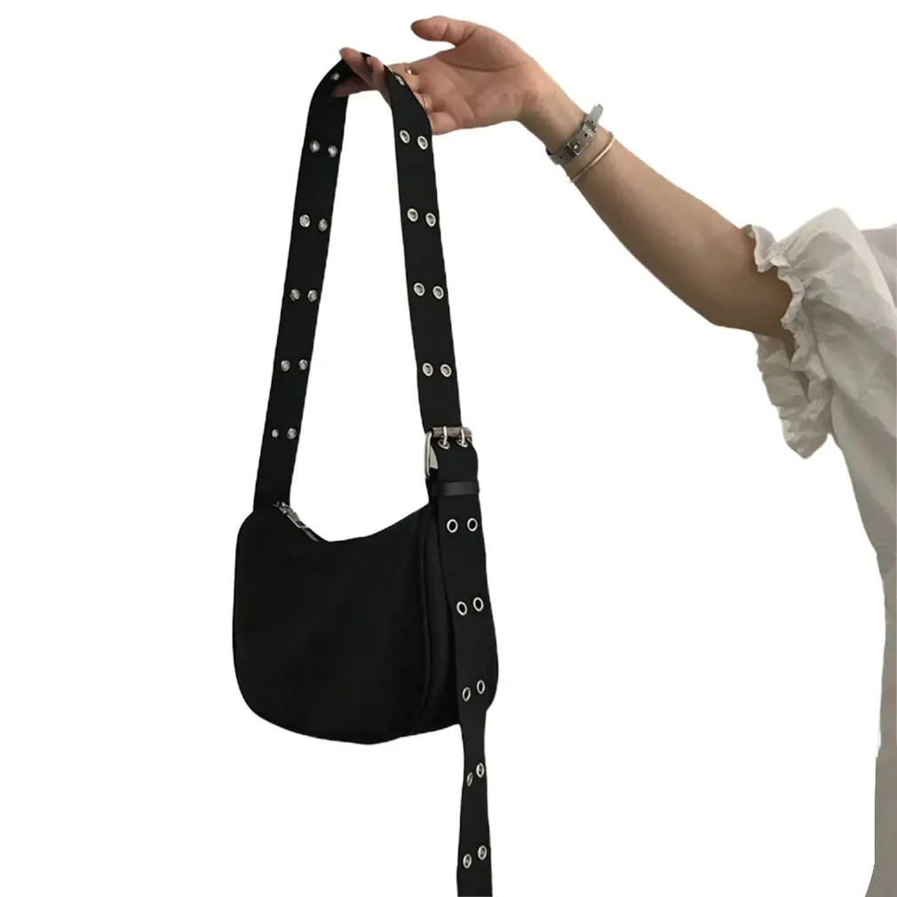 Latest Soft Nylon Women black Underarm Bag Retro Solid Color Lady Baguette Handbag Fashion Design Girls Small Shoulder Bags ins 
Latest Soft Nylon Women black Underarm Bag Retro Solid Color Lady Baguette Handbag Fashion Design Girls Small Shoulder Bags ins
