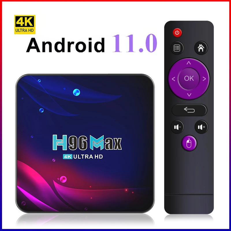 ТВ-приставка H96 MAX V11, Android 11, 4 + 64 ГБ, 2021 дюйма, 4K, Wi-Fi, Google Voice
ТВ-приставка H96 MAX V11, Android 11, 4 + 64 ГБ, 2021 дюйма, 4K, Wi-Fi, Google Voice