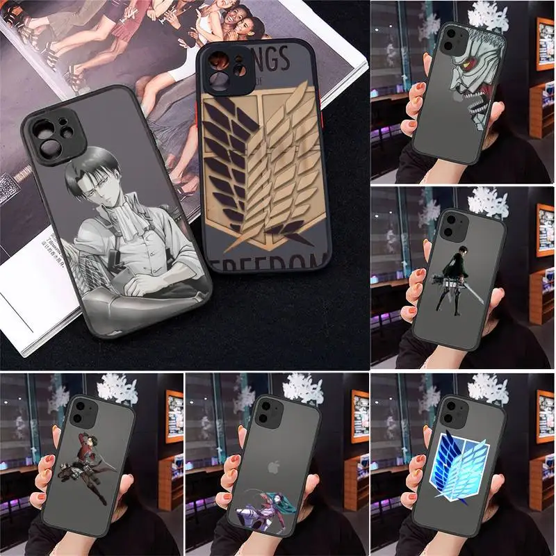 Luxury cool attack on Titan Phone Case Matte Transparent for iPhone 7 8 11 12 s mini pro X XS XR MAX Plus Clear mobile bag
Luxury cool attack on Titan Phone Case Matte Transparent for iPhone 7 8 11 12 s mini pro X XS XR MAX Plus Clear mobile bag