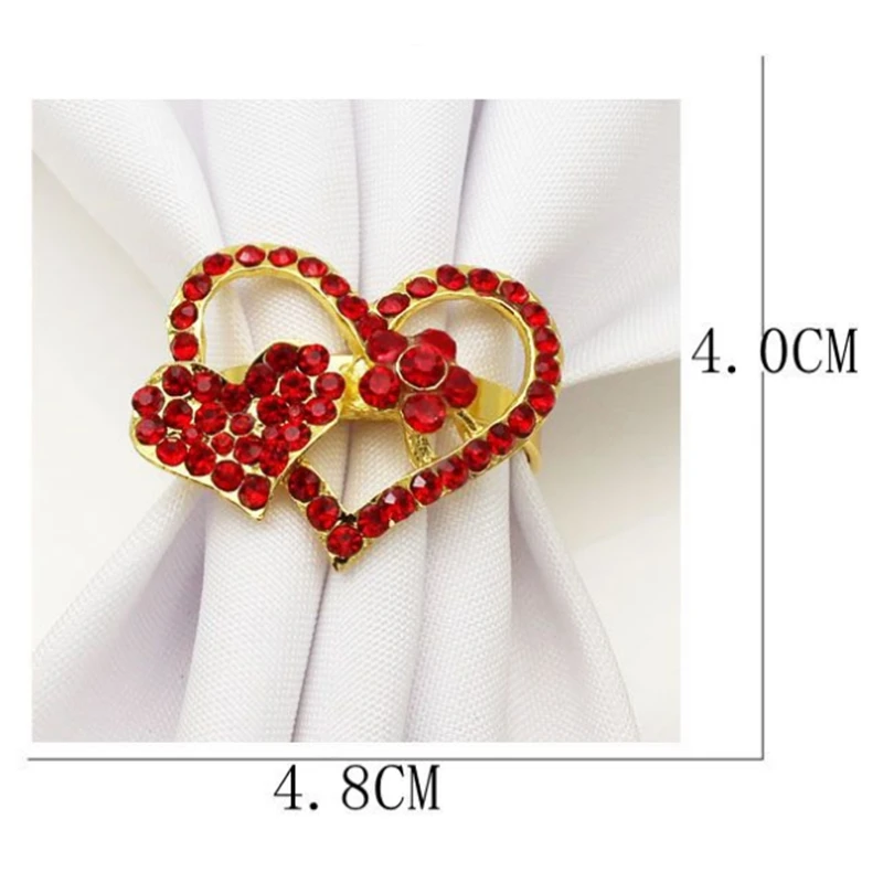 Set of 6 Valentine Napkin Ring Holder Buckle Heart Love Napkin Rings Metal Alloy Heart Napkin Ring
Set of 6 Valentine Napkin Ring Holder Buckle Heart Love Napkin Rings Metal Alloy Heart Napkin Ring