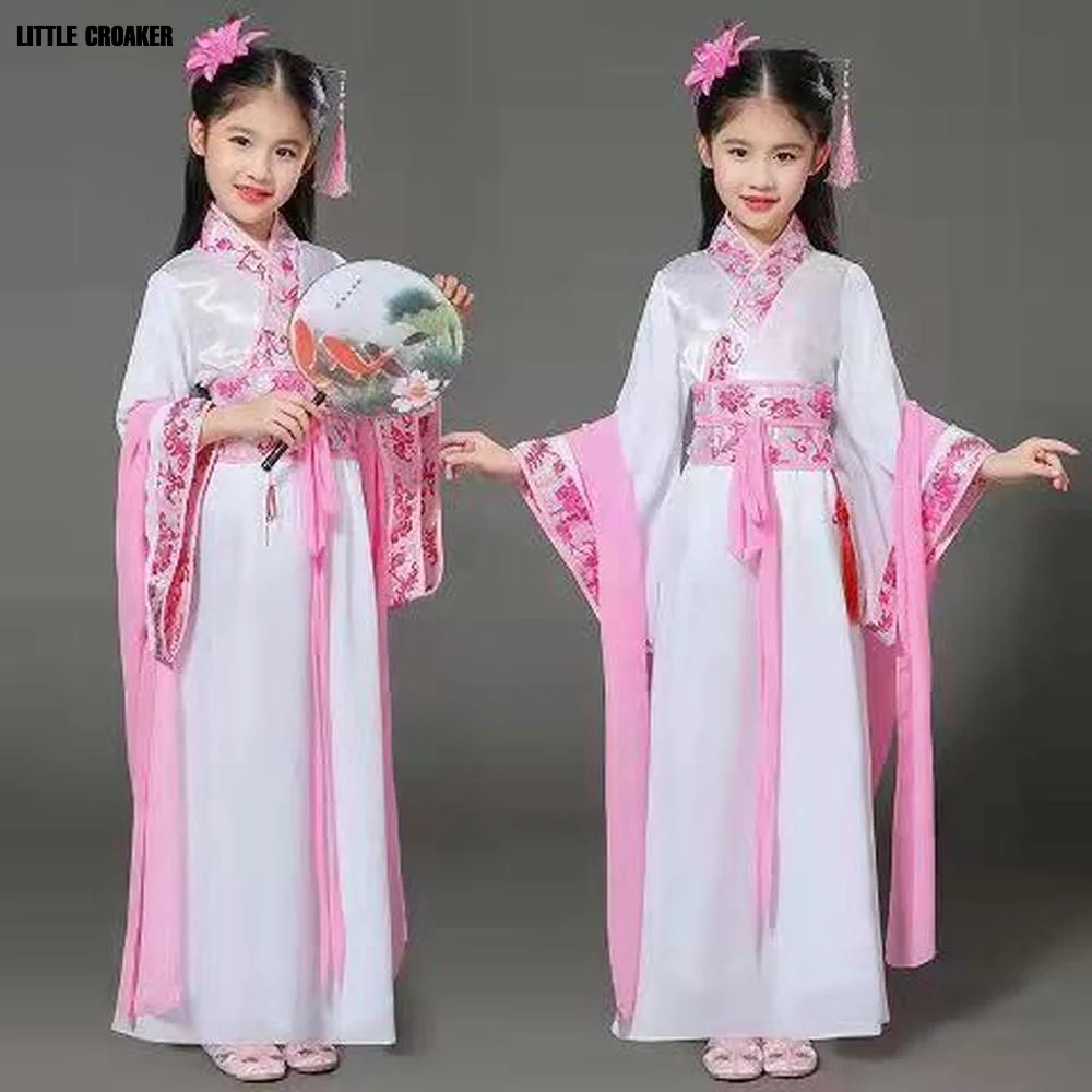 Oriental Dance Costumes for Kids Chinese Traditional Ancient Hanfu Girls Fairy New Year Festival Tang Suit Retro Princess Dress
Oriental Dance Costumes for Kids Chinese Traditional Ancient Hanfu Girls Fairy New Year Festival Tang Suit Retro Princess Dress