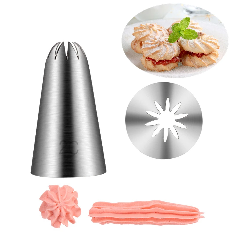1PC New Stainless Steel Flower Cream Nozzles Cupcake Pastry Nozzle Cake Decorating Tools Kitchen Bakery Baking Accessories
1PC New Stainless Steel Flower Cream Nozzles Cupcake Pastry Nozzle Cake Decorating Tools Kitchen Bakery Baking Accessories
