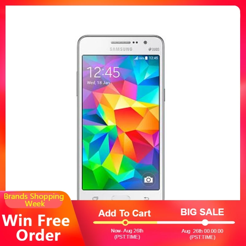 Разблокированный samsung G530 Galaxy Grand Prime G530H G530F смартфоны 5 0 "Dual SIM четырехъядерный