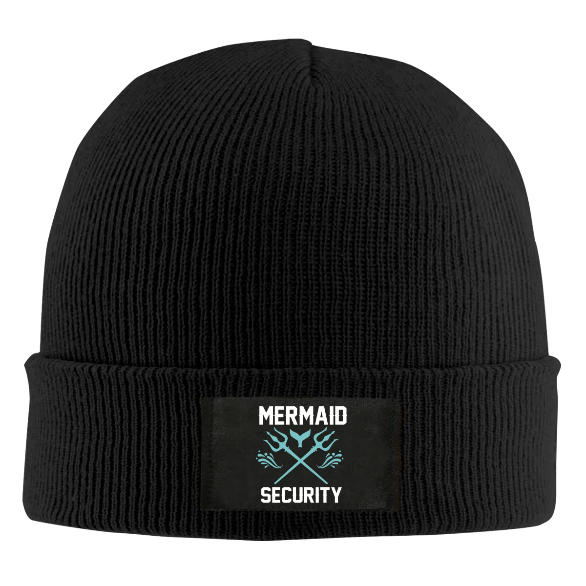 Mermaid Security Beanie Hats For Men Women With Designs Winter Slouchy Knit Skull Cap