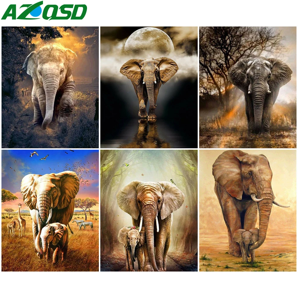AZQSD DIY картина по номерам холст Наборы животных ручная роспись подарок картины по номерам со слонами; Спальня стены искусства
AZQSD DIY картина по номерам холст Наборы животных ручная роспись подарок картины по номерам со слонами; Спальня стены искусства