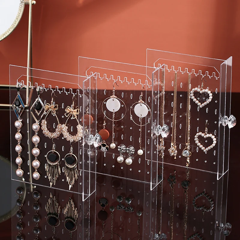 Women Jewelry Organizer Lady Necklace Stud Earrings Holder Hole Showcase Jewelry Display Rack Organizer Stand
Women Jewelry Organizer Lady Necklace Stud Earrings Holder Hole Showcase Jewelry Display Rack Organizer Stand