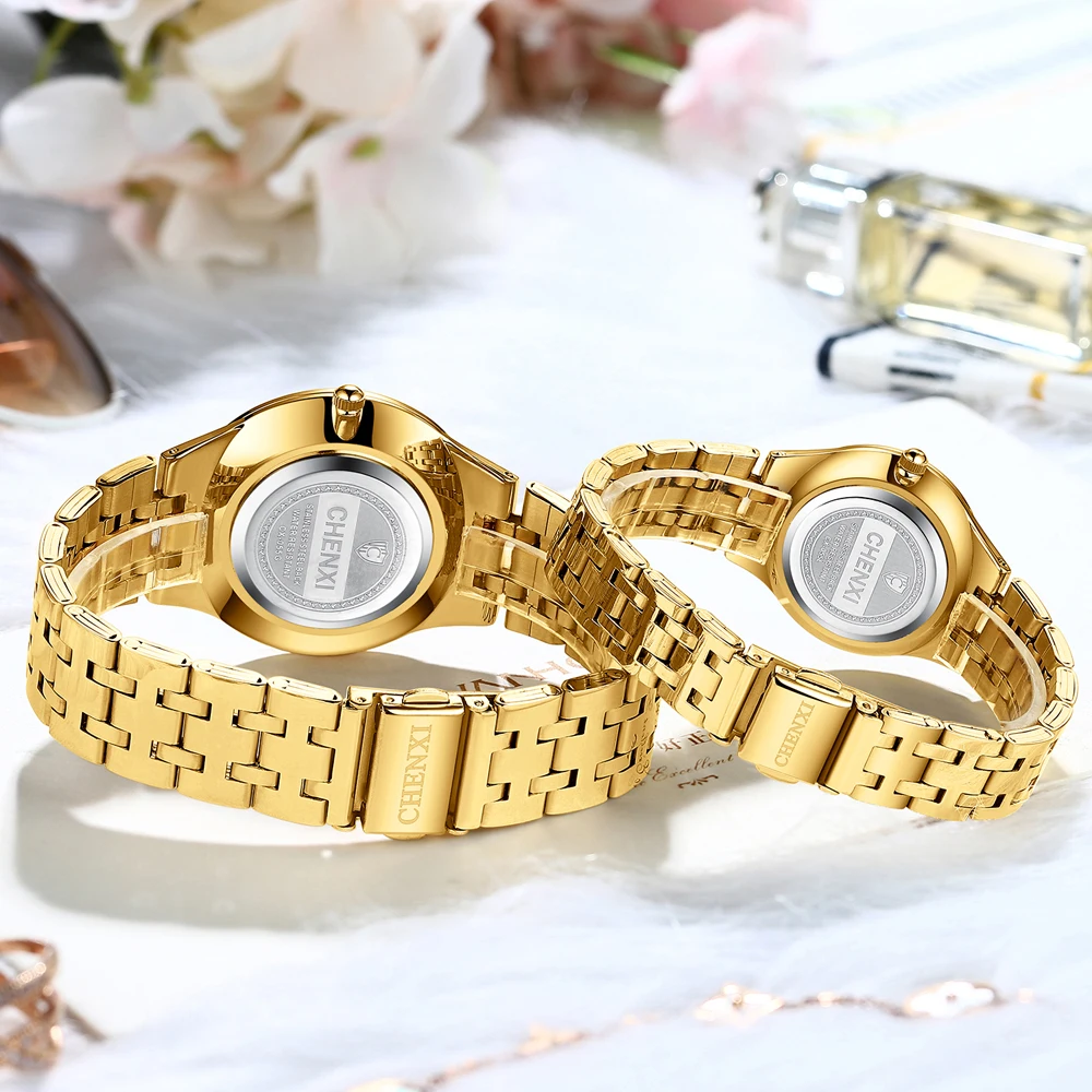 CHENXI New Watches Men Famous Brand Waterproof Golden Stainless Steel Wrist Watch Sport Quartz Men Watch Relogio Masculino
CHENXI New Watches Men Famous Brand Waterproof Golden Stainless Steel Wrist Watch Sport Quartz Men Watch Relogio Masculino