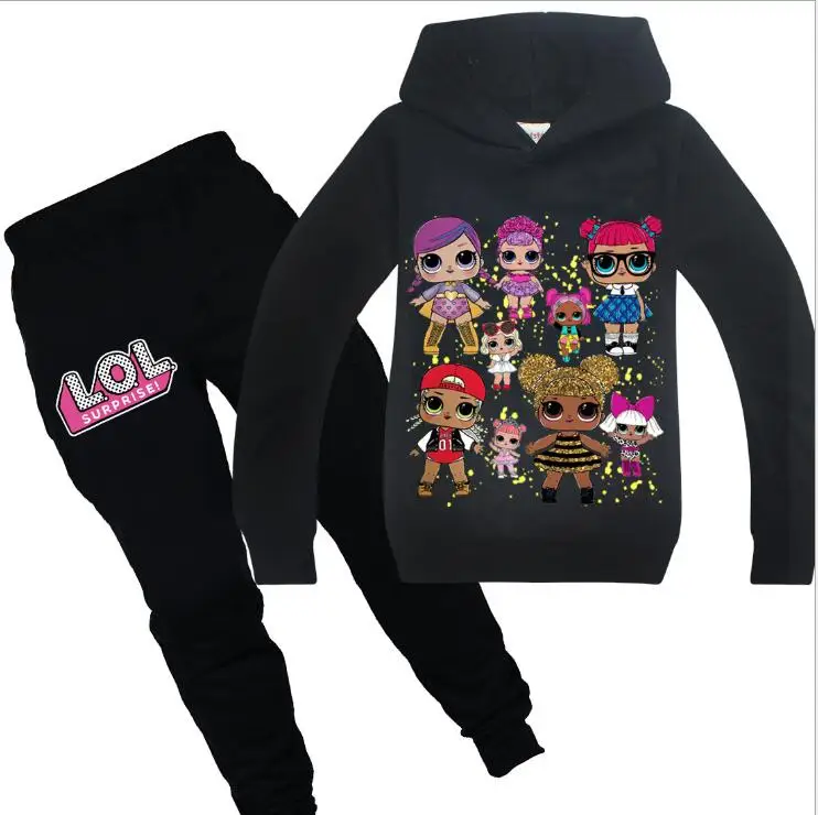 Детская одежда Lol Doll толстовки с длинными рукавами для маленьких девочек пальто +