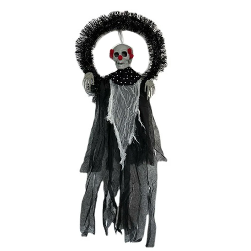Halloween Clown Wreath Decoration Haunted House for Outdoor & Indoor Pendant Halloween Decorative Props Party Presents 
Halloween Clown Wreath Decoration Haunted House for Outdoor & Indoor Pendant Halloween Decorative Props Party Presents