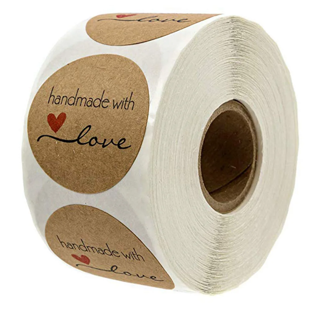 500pcs 1.5Inch DIY Hand Made Handmade With Love Label Wedding Stickers Adhesive Sticker Kraft Round Labels Wholesale Drop ship
500pcs 1.5Inch DIY Hand Made Handmade With Love Label Wedding Stickers Adhesive Sticker Kraft Round Labels Wholesale Drop ship