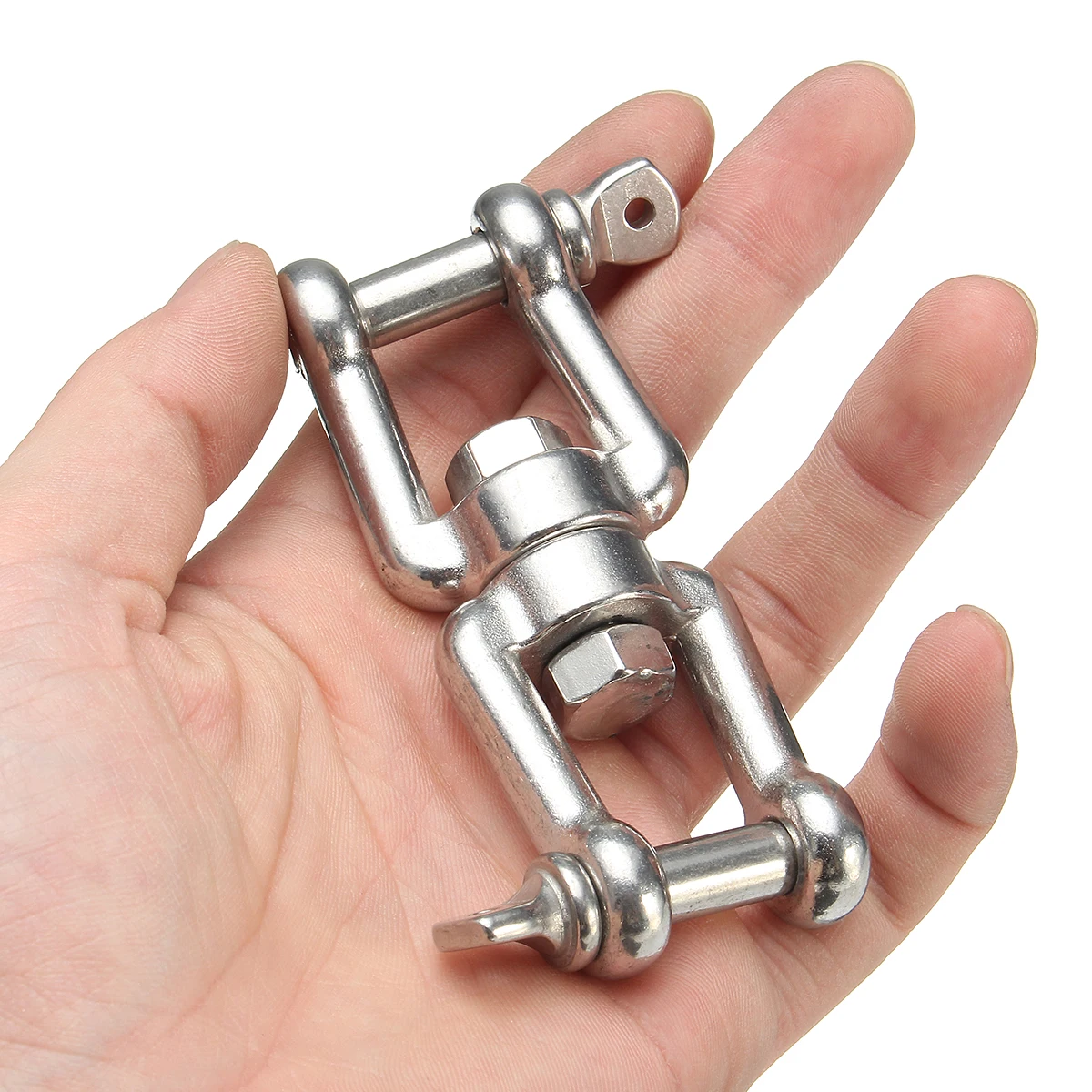 Anchor Chain Swivel-Connector 8mm Stainless Steel Boat Jaw Sea Shackle Hook Max Load 5000kg Surface Polish Corrosion Resistant
Anchor Chain Swivel-Connector 8mm Stainless Steel Boat Jaw Sea Shackle Hook Max Load 5000kg Surface Polish Corrosion Resistant