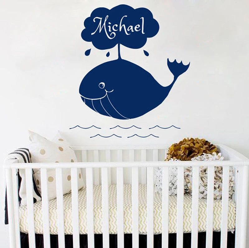Nautical Marine Whale Ocean Sea Cartoon Wall Sticker Vinyl Home Decor for Girls Boys Room Nursery Decals Custom Name Mural S209
Nautical Marine Whale Ocean Sea Cartoon Wall Sticker Vinyl Home Decor for Girls Boys Room Nursery Decals Custom Name Mural S209