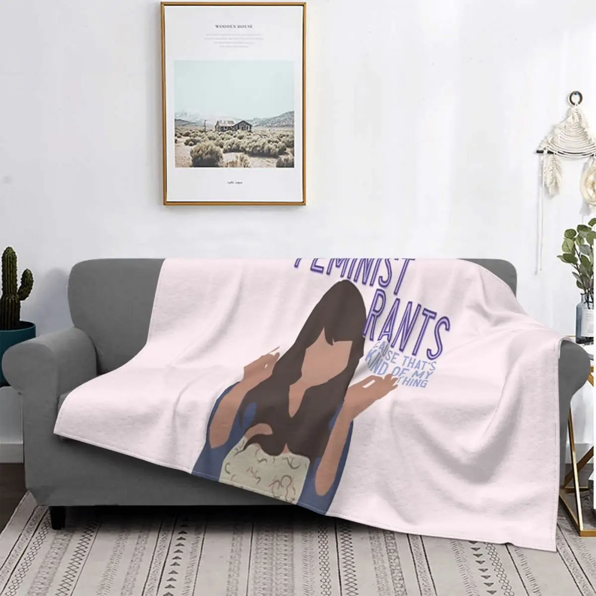 Manta feminista de Rants, colcha de cama a cuadros, manta de Anime, manta de lana, colchas de verano
Manta feminista de Rants, colcha de cama a cuadros, manta de Anime, manta de lana, colchas de verano