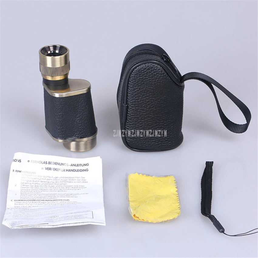 8X30 Telescope Gold Bronze Color Full Metal Wide-Angle Low light Night Vision High Definition Powerful HD Single-Lens Monocular
8X30 Telescope Gold Bronze Color Full Metal Wide-Angle Low light Night Vision High Definition Powerful HD Single-Lens Monocular