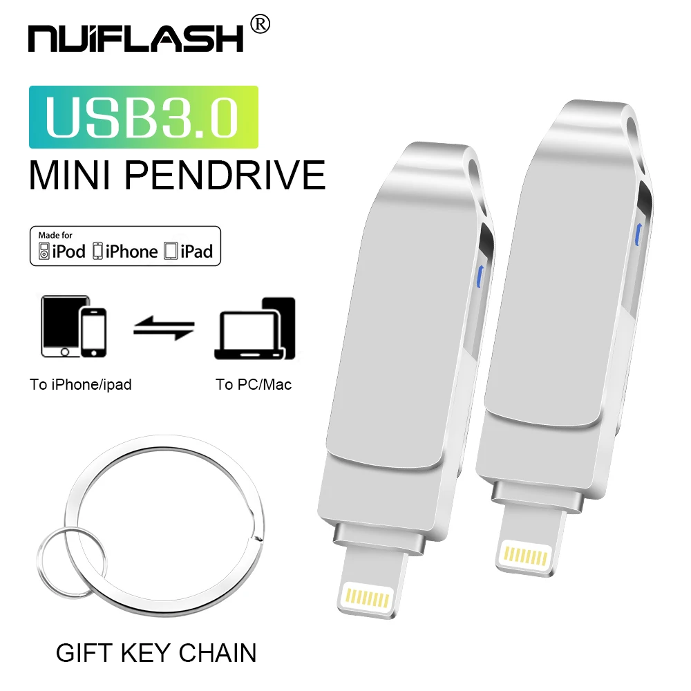 Nuiflash USB Flash Drive 32G 64GB Pen drive Smartphone For IOS iPhone iPad Android Memory Stick Portable 128G U Disk
Nuiflash USB Flash Drive 32G 64GB Pen drive Smartphone For IOS iPhone iPad Android Memory Stick Portable 128G U Disk