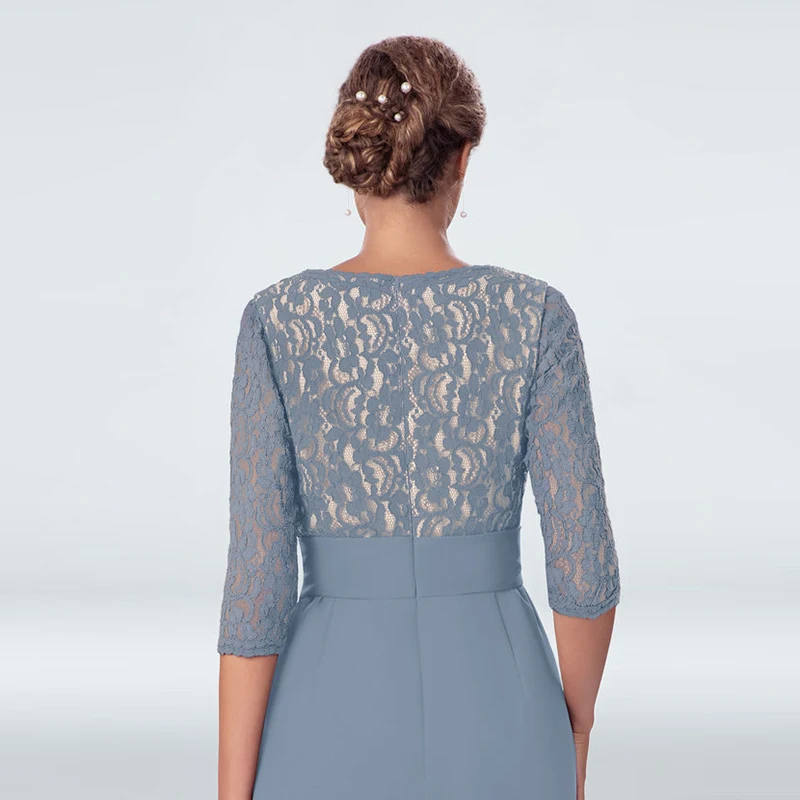 Silver Mother Of The Bride Dresses A-line V-neck Half Sleeves Knee Length Chiffon Lace Short Groom Mother Dresses For Weddings
Silver Mother Of The Bride Dresses A-line V-neck Half Sleeves Knee Length Chiffon Lace Short Groom Mother Dresses For Weddings