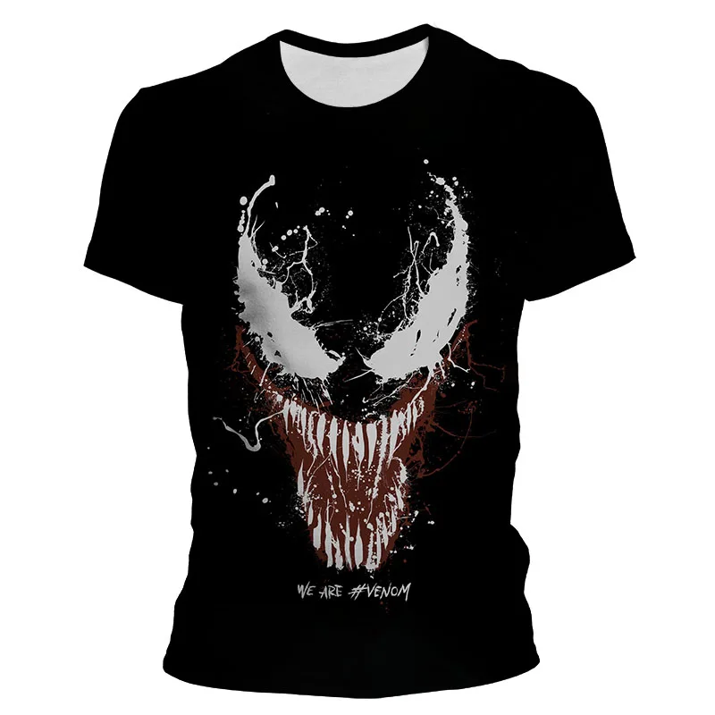 2021 Hot New Fashion Venom 3D Printed T shirt Unique Short Sleeve Tshirt Men's Women boy girl Clothing Drop Shipping Tops | Мужская