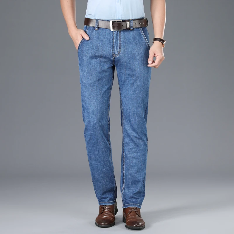 QUANBO Men's Classic 5-Pocket Relaxed Fit Cotton Jean 2021 Summer New Men Thin Comfortable Breathable Denim Trousers
QUANBO Men's Classic 5-Pocket Relaxed Fit Cotton Jean 2021 Summer New Men Thin Comfortable Breathable Denim Trousers
