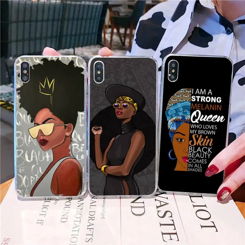 YNDFCNB African Afro Melanin Poppin Black Gir Phone Case for iphone 13 11 12 pro XS MAX 8 7 6 6S Plus X 5S SE 2020 XR fundas
YNDFCNB African Afro Melanin Poppin Black Gir Phone Case for iphone 13 11 12 pro XS MAX 8 7 6 6S Plus X 5S SE 2020 XR fundas