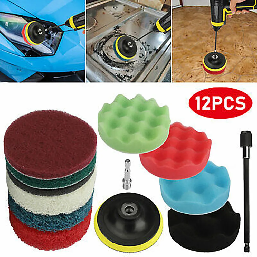 Polishing Kit 12Pcs 4 Inch Polishing Waxing Buffing Sealing Glaze Pads Sponge Foam Buffing Kit Set For Car Polisher Drill
Polishing Kit 12Pcs 4 Inch Polishing Waxing Buffing Sealing Glaze Pads Sponge Foam Buffing Kit Set For Car Polisher Drill