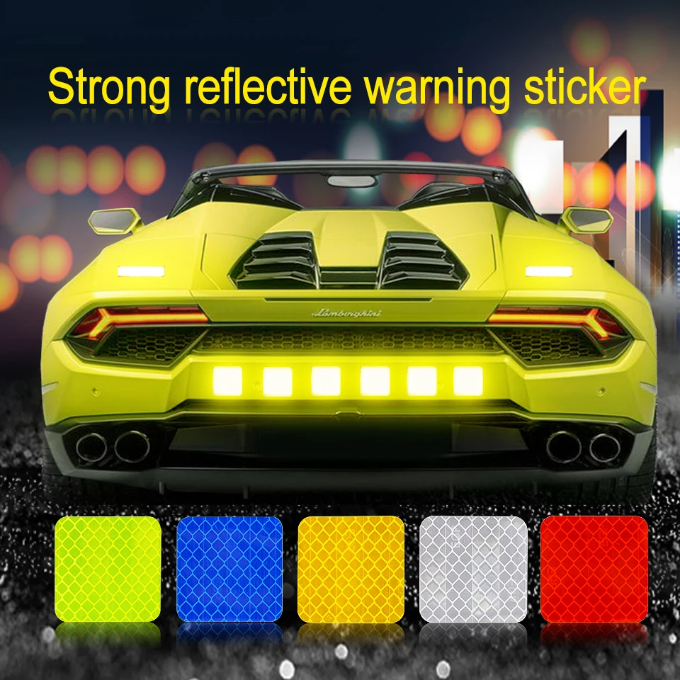 Car Solid Color Square Reflective Strip Warning Sticker For Bus Reflective Waterproof Anti-collision Safety Door Stickers
Car Solid Color Square Reflective Strip Warning Sticker For Bus Reflective Waterproof Anti-collision Safety Door Stickers