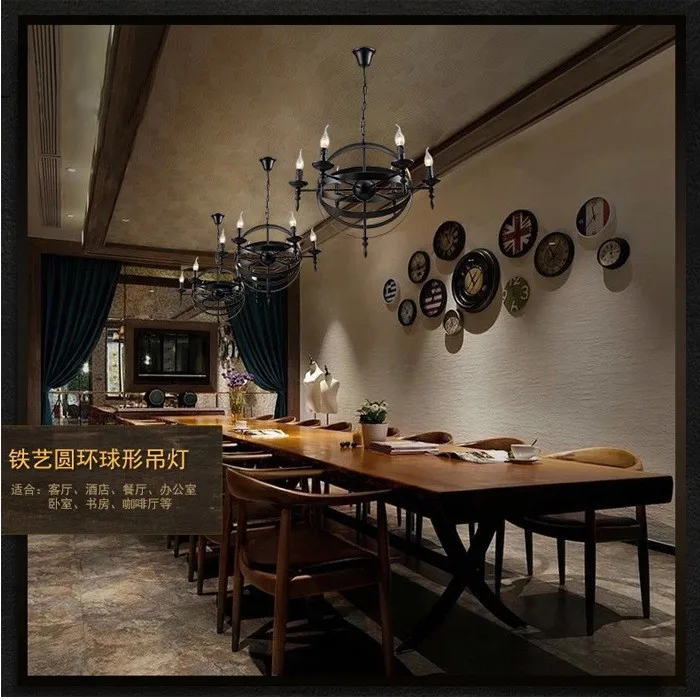 American country satellite candle pendant lamp classic wrought iron retro nostalgic lamps loft industrial style pendant lights
American country satellite candle pendant lamp classic wrought iron retro nostalgic lamps loft industrial style pendant lights