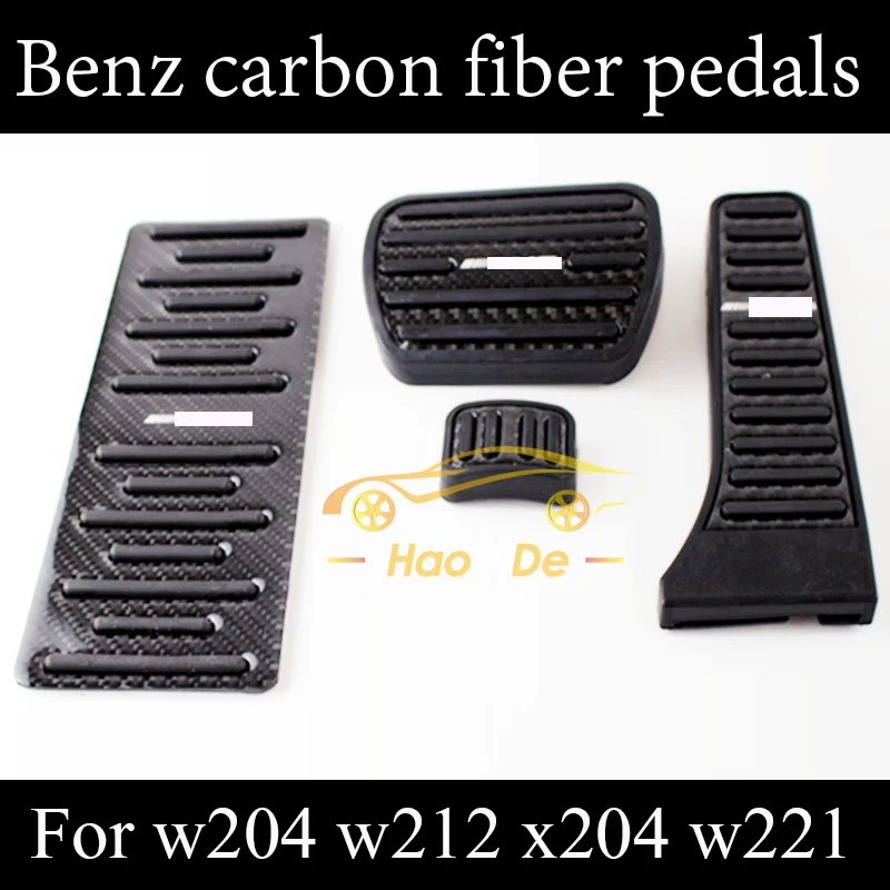 Педаль из углеродного волокна для Mercedes Benz C E S GLK SLK CLS SL Class W203 W204 W211 W212W210 AMG