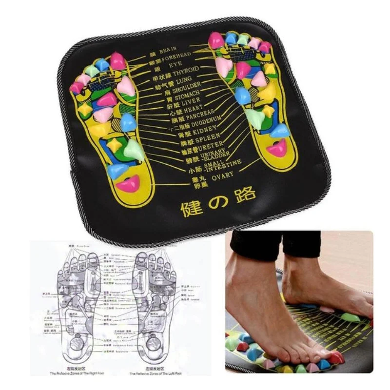 

Reflexology Walk Stone Foot Leg Pain Relieve Relief Walk Massager Mat Health Care Acupressure Mat Pad massageador Foot massagers
