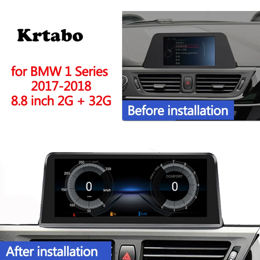 Krtabo HD экран автомобильное радио Android мультимедийный плеер для BMW 1 серии 2017 2018 8,8 дюймов GPS Bluetooth Wifi
Krtabo HD экран автомобильное радио Android мультимедийный плеер для BMW 1 серии 2017 2018 8,8 дюймов GPS Bluetooth Wifi