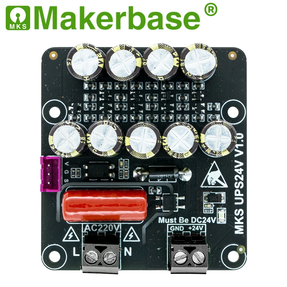 Makerbase MKS UPS 12v 24v module 3D Printer parts power outage detection and lift Z axis when power off to protect the model
Makerbase MKS UPS 12v 24v module 3D Printer parts power outage detection and lift Z axis when power off to protect the model