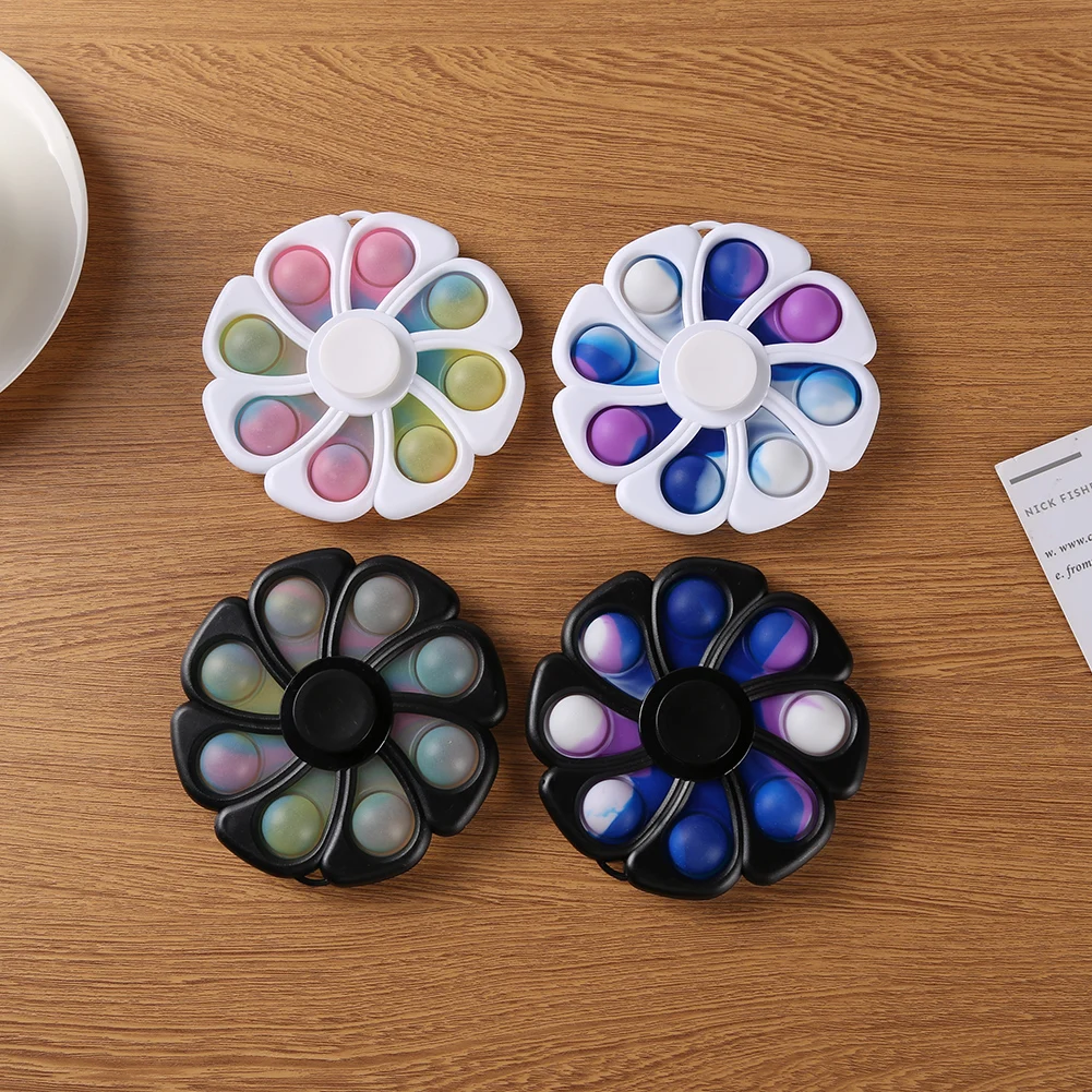 Kids Flower Dimple Gyro fidget Toy Keychain Push Bubble Sensory Toy Anti-stress Relaxing fidget Autism Toys dropshipping
Kids Flower Dimple Gyro fidget Toy Keychain Push Bubble Sensory Toy Anti-stress Relaxing fidget Autism Toys dropshipping